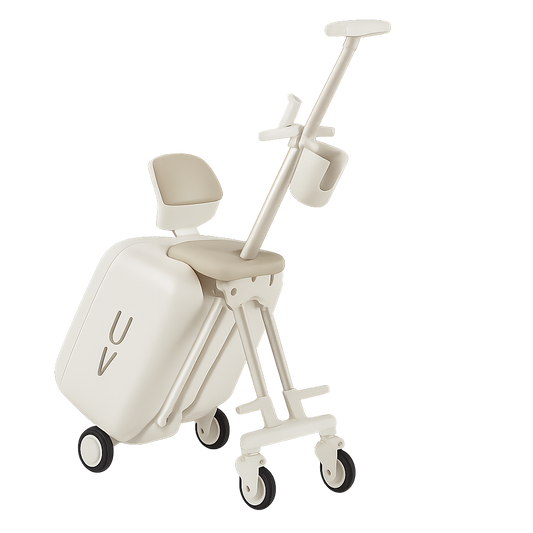 UV HOME Baby Walking Suitcase – Ride-On Travel Trolley Case & Walking Aid for Toddlers