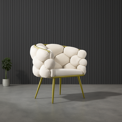 UV HOME Velvet Accent Armchair