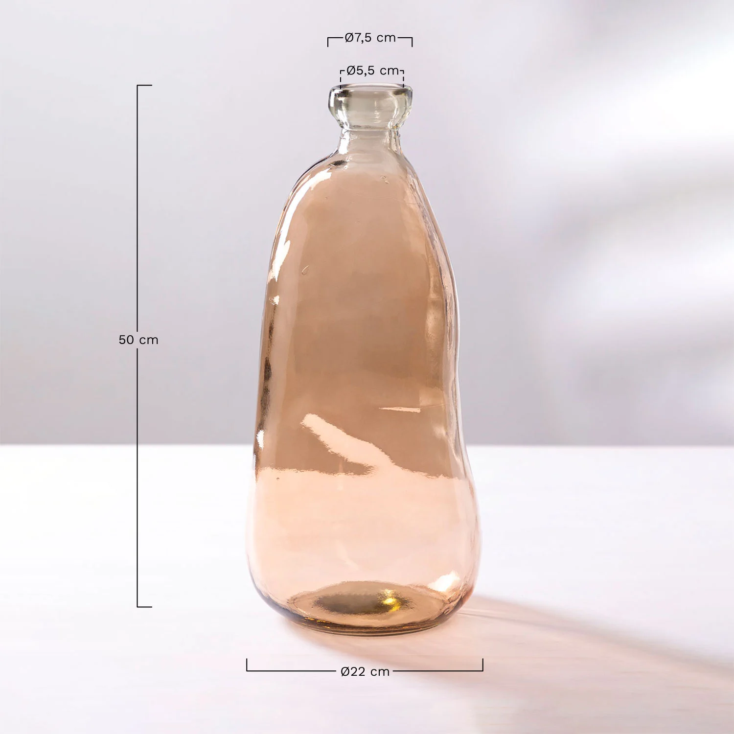UV HOME Boyte Recycled Glass Vase