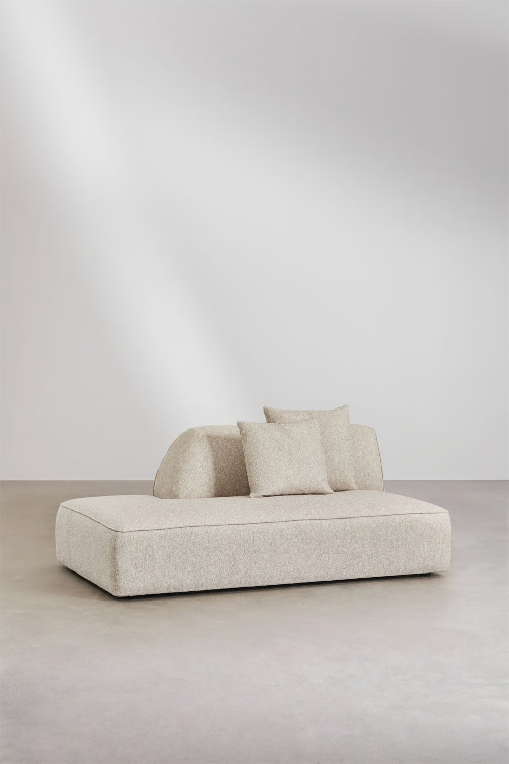 UV HOME Cardea upholstered 2-piece modular corner sofa with chaise longue left