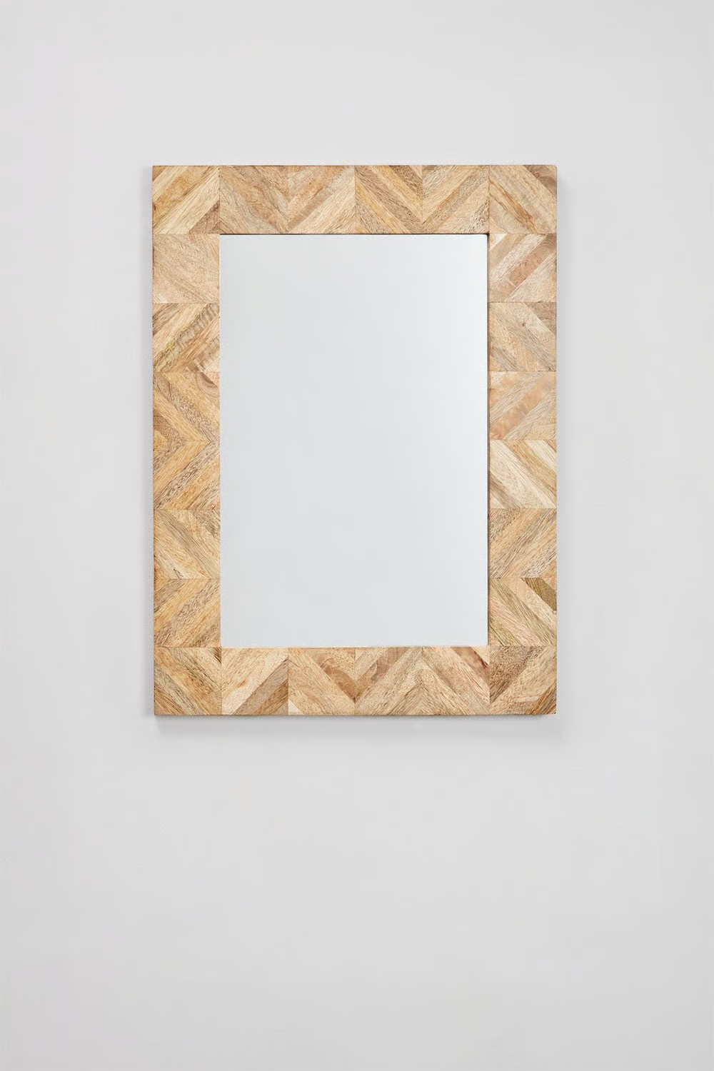 UV HOME Mykonos Rectangular Wall Mirror 50 x 70 cm (Mango Wood)