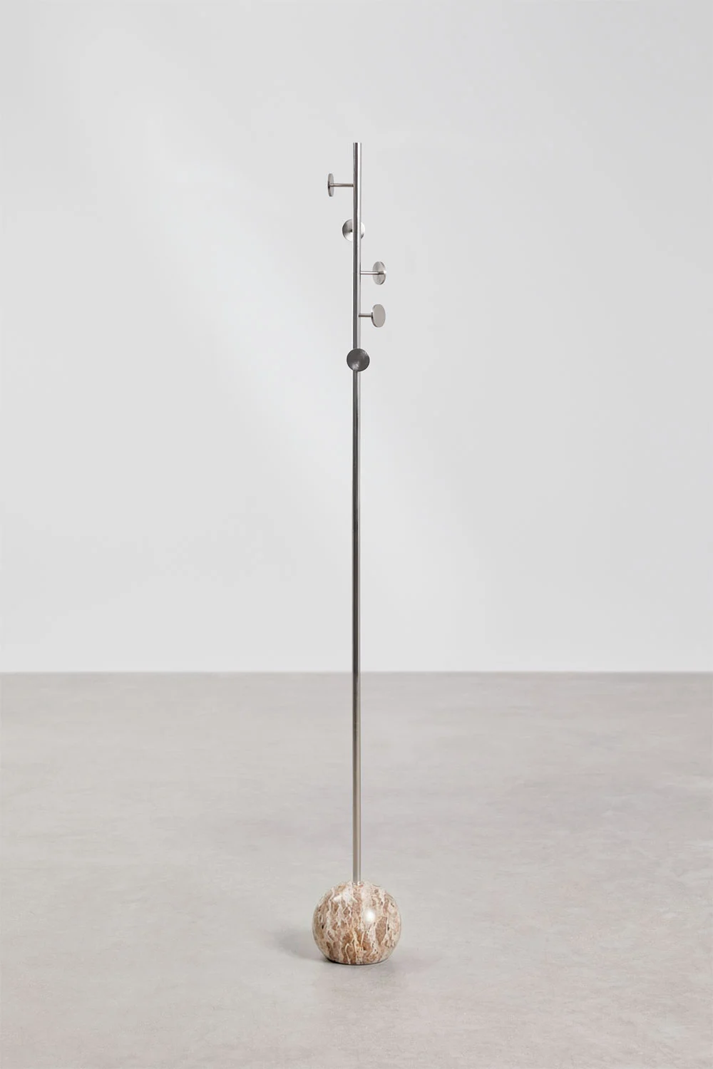 UV HOME Felora Freestanding Coat Rack in Iron and Marble