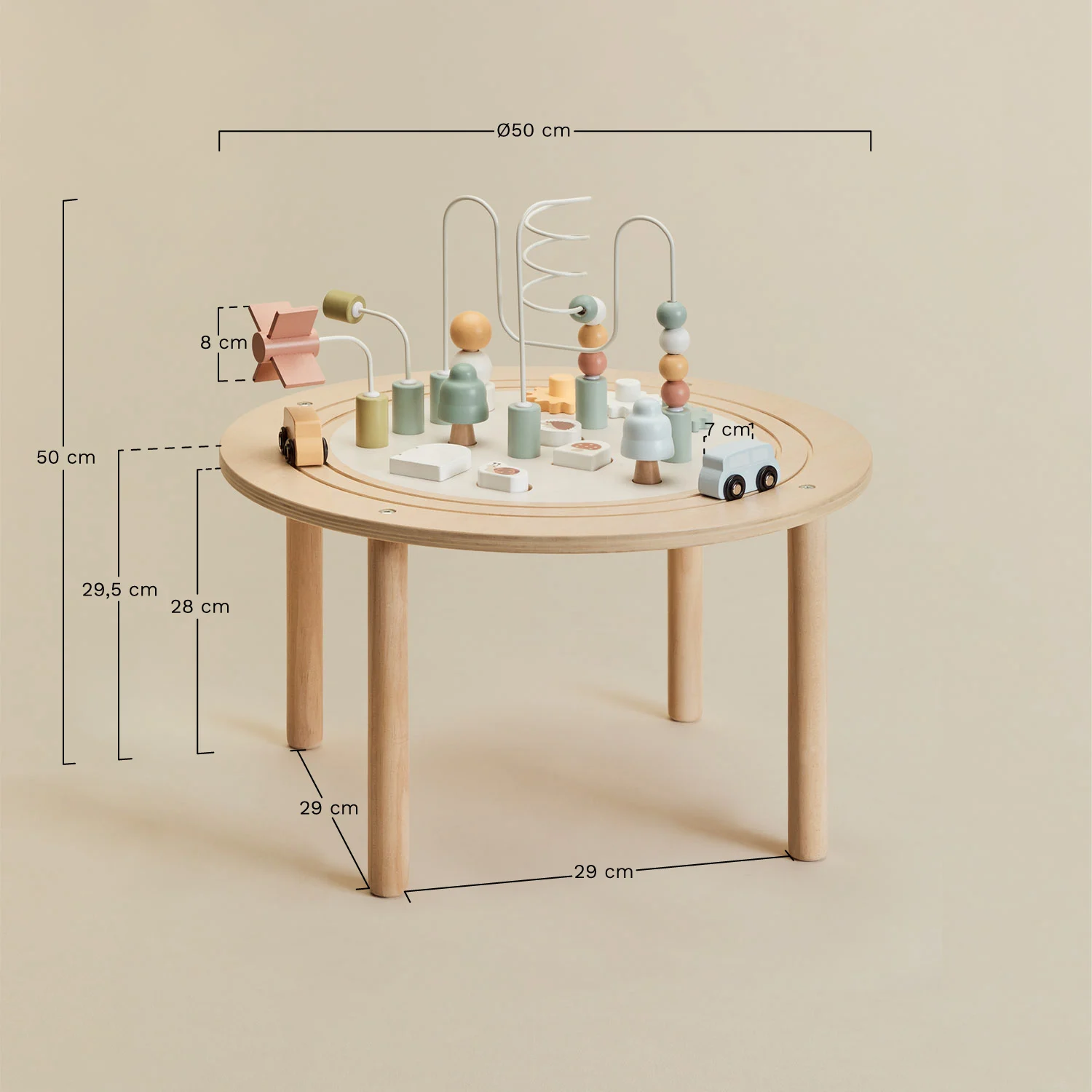 UV Home Multifunctional wooden table Columba Kids