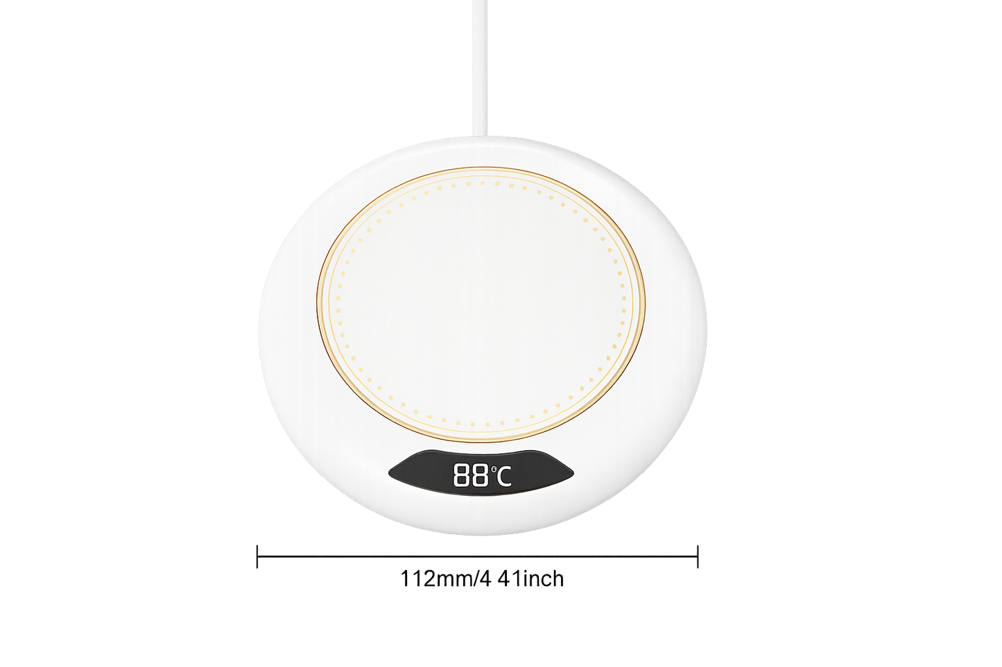 UV HOME Electric Cup Warmer – Smart Beverage Heating Pad with LED Display (88°C)