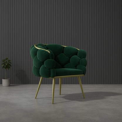 UV HOME Velvet Accent Armchair