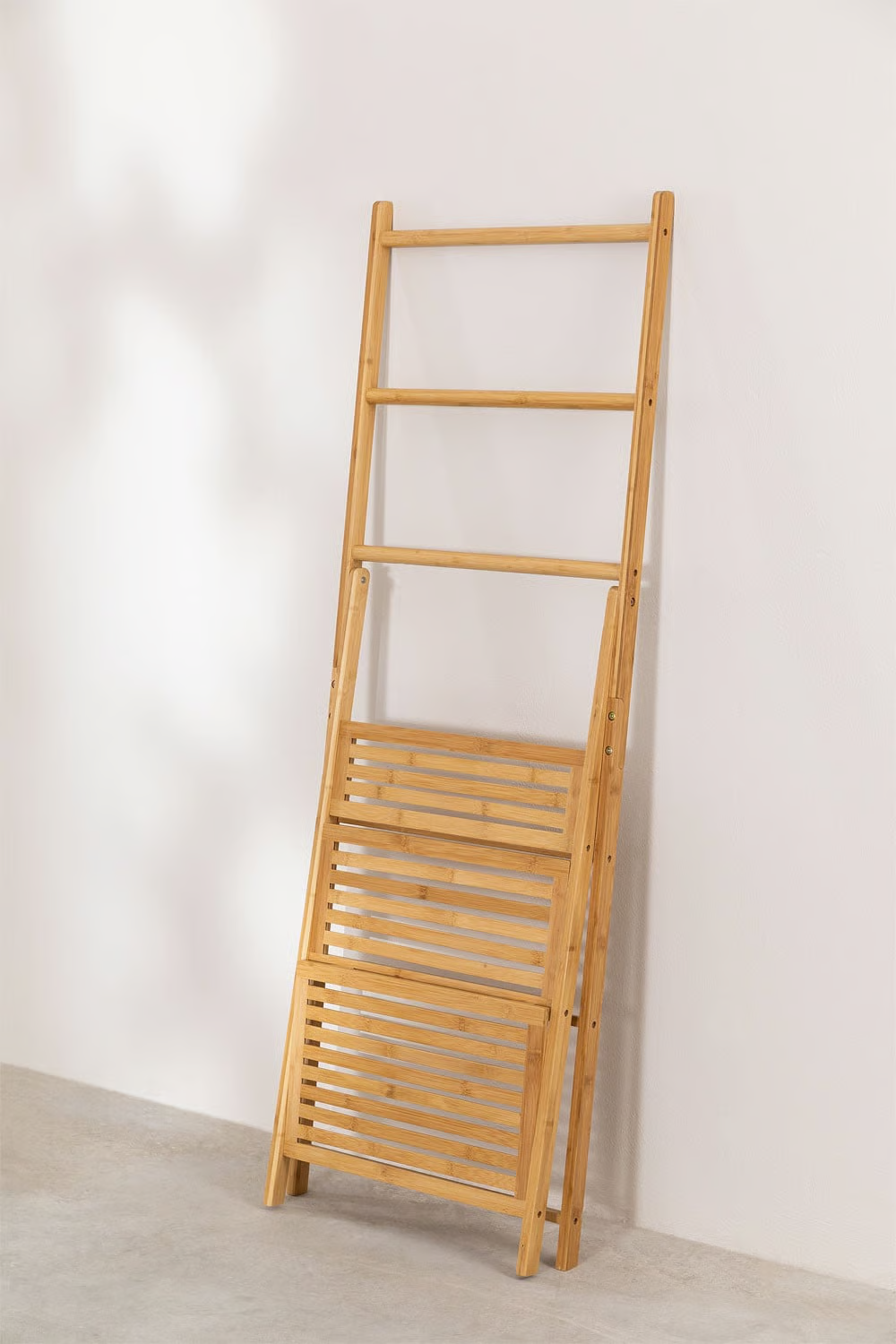 UV HOME Freestanding Towel Rack with Shelves – Laos Bamboo