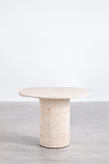 UV Home Velia Round Dining Table - Cement Look