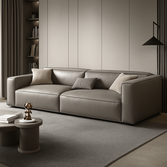 Elegant Modern Living Room with Gray Sofa by UV Home