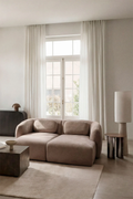 UV HOME 2-piece modular chaise longue sofa in chenille Coquette