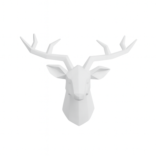 UV HOME – Modern Yellow Geometric Deer Head Wall Art