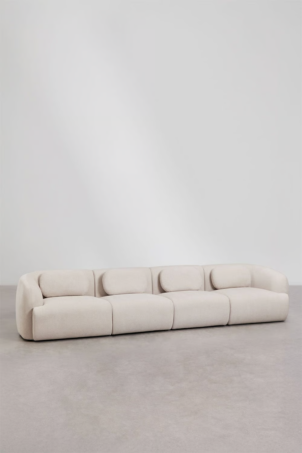 UV HOME 4-piece modular sofa in chenille Coquette