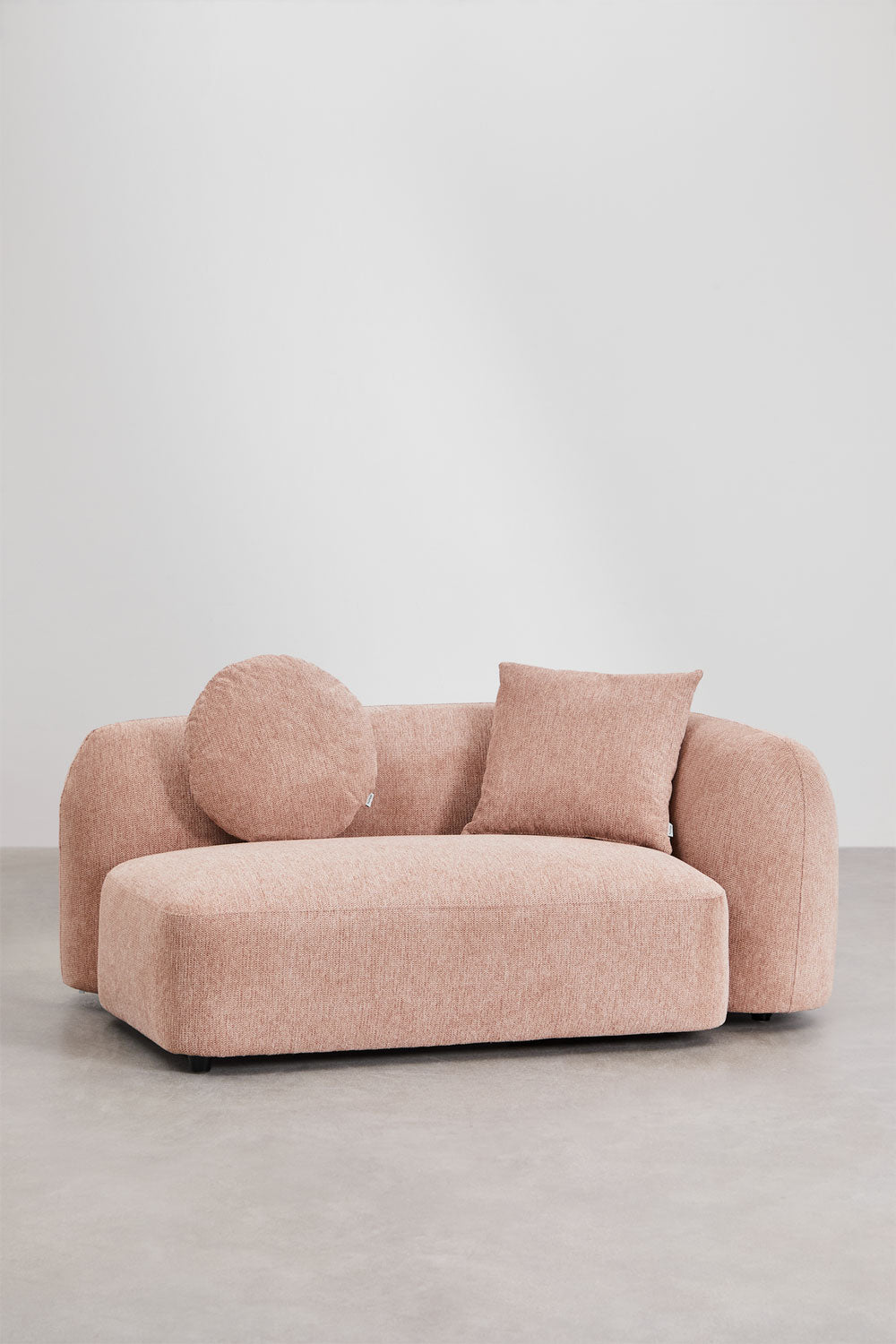 UV HOME 2-seater corner module right for modular sofa in Coco chenille