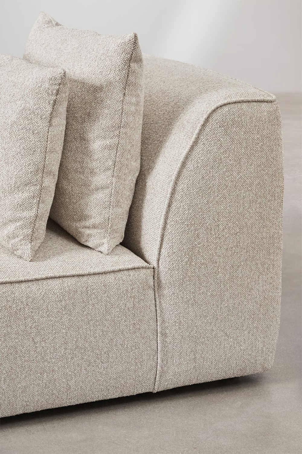 UV HOME Left divan module for upholstered modular sofa Cardea