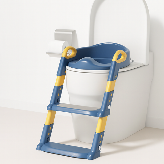 UV HOME – Foldable Children’s Toilet Training Potty Ladder with Step Stool, Multi-Functional Seat for Boys & Girls
