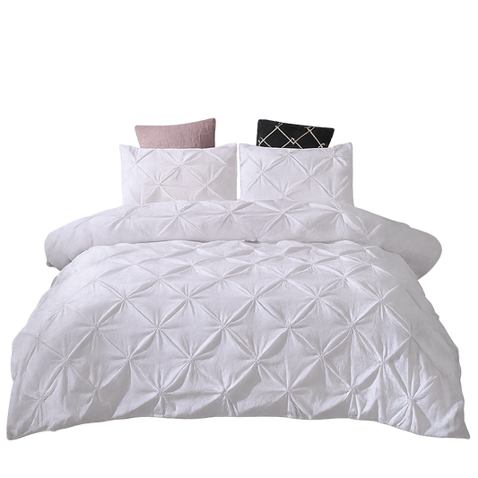 UV HOME Luxe Dekbedovertrek – Elegant Pintuck Design