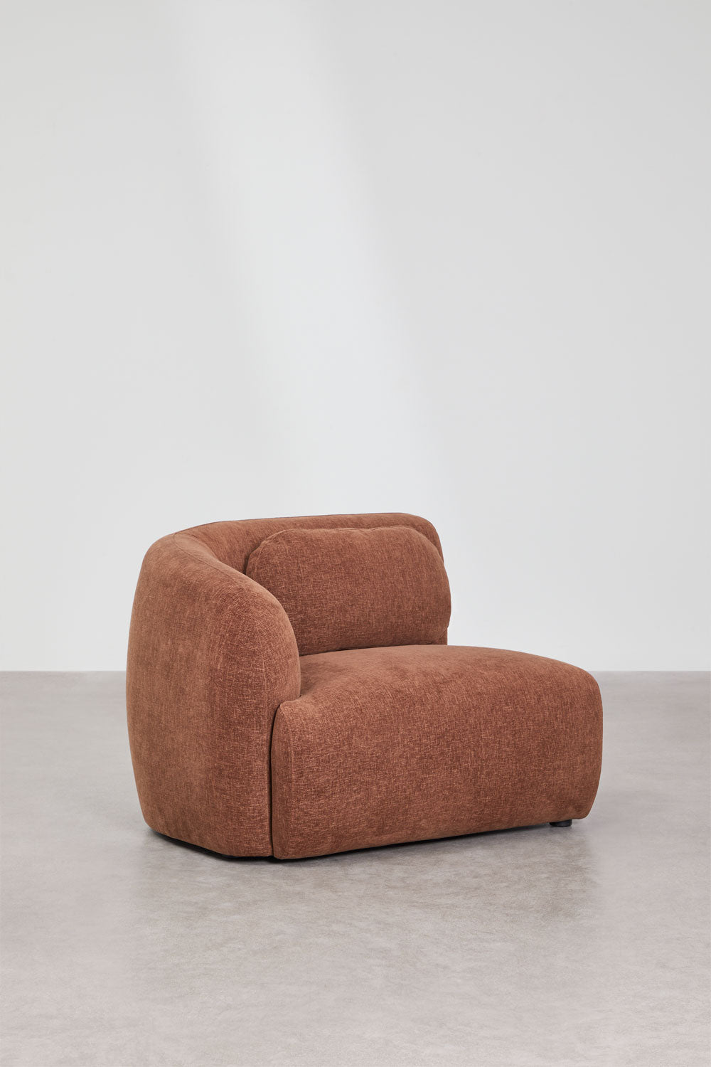 UV HOME Left corner module for modular sofa in chenille Coquette