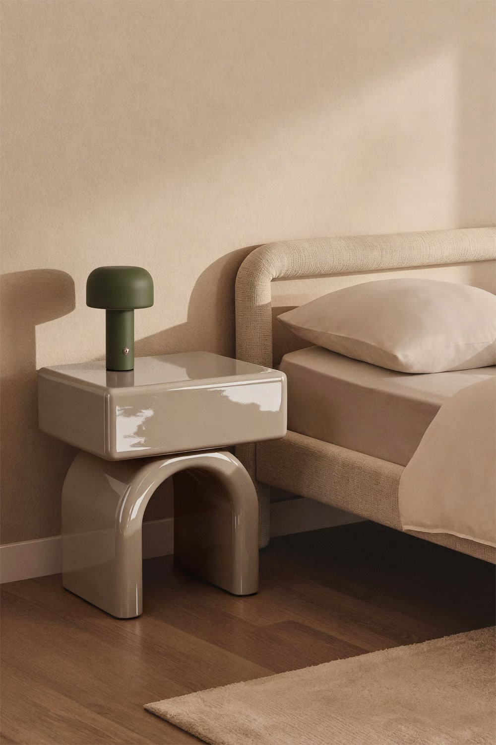 UV HOME Rectangular Bedside Table 50x40 cm in MDF Volire