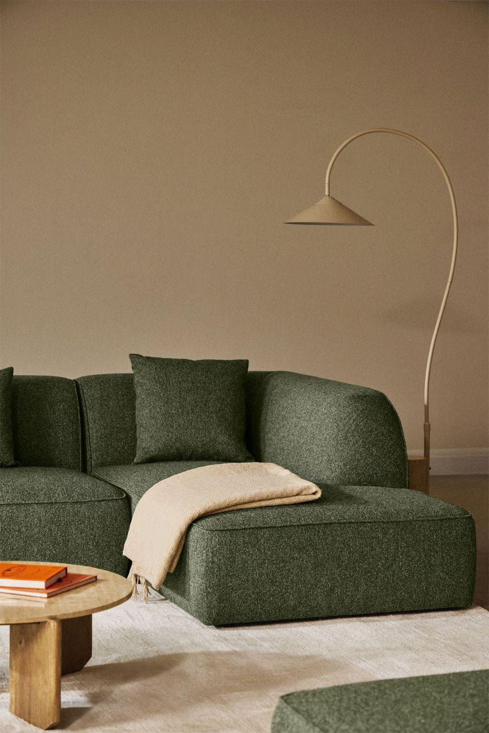 UV HOME Right chaise longue module for upholstered modular sofa Cardea
