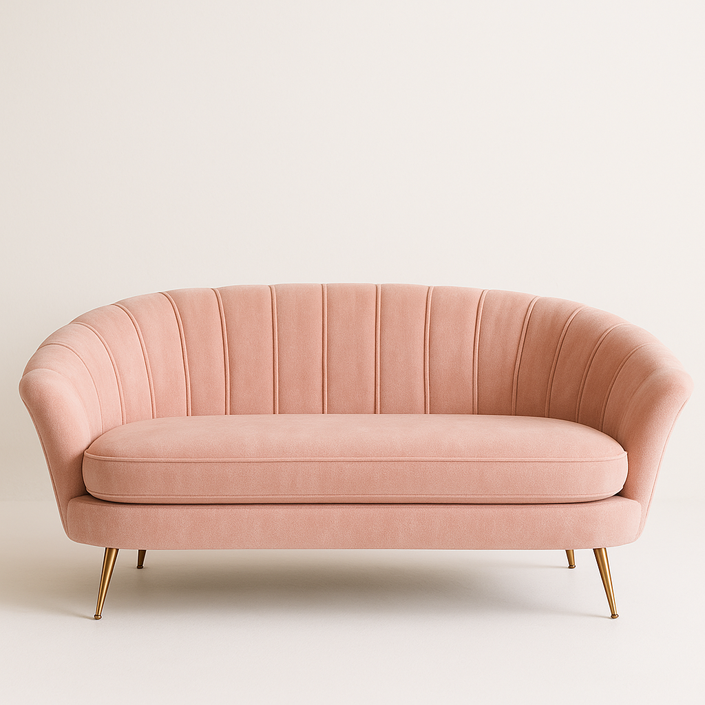 UV HOME Light Luxury Fabric Sofa – Modern 2-3 Seater for Bedroom or Small Apartment