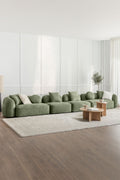 UV HOME Modular 4-piece sofa in chenille Coco