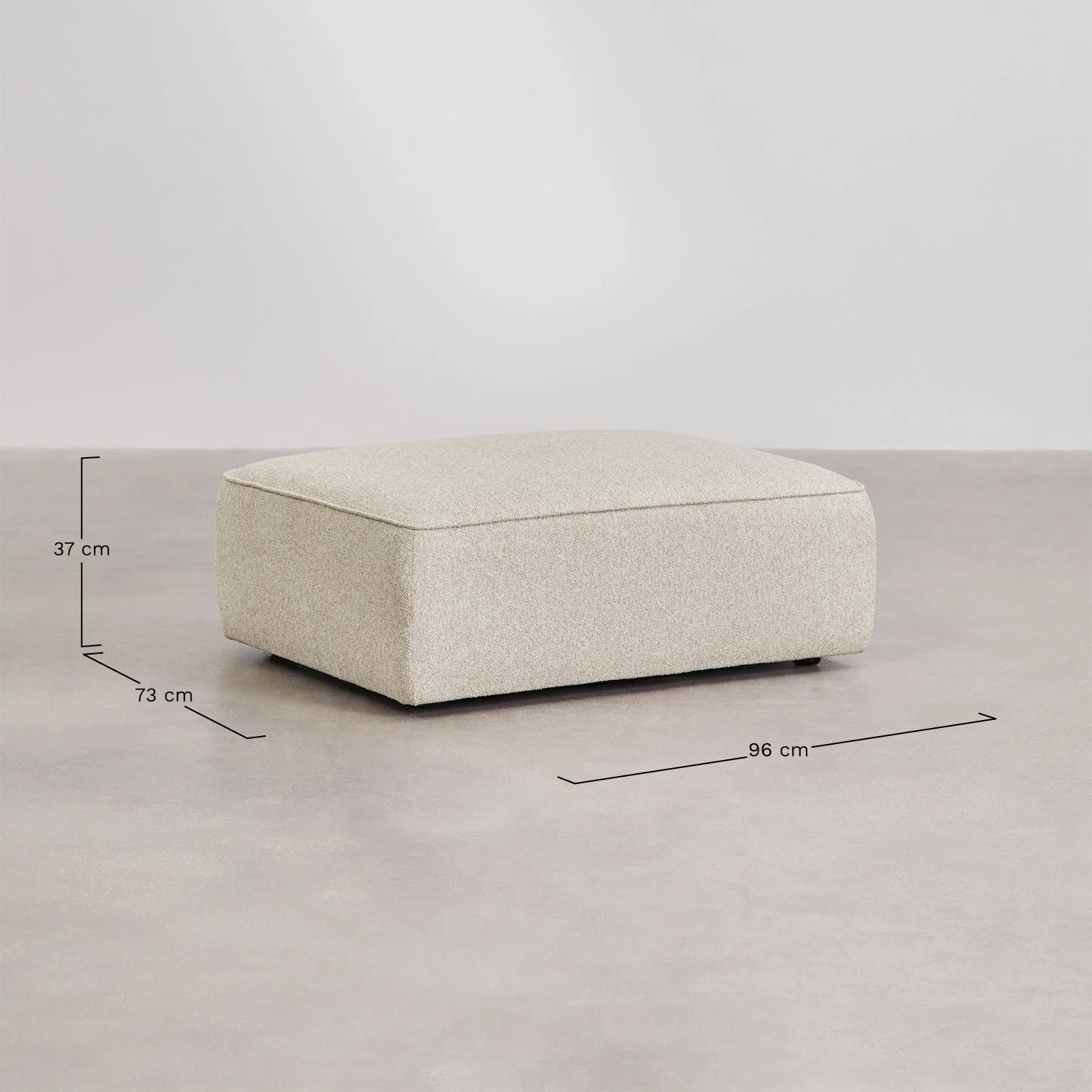 UV HOME Upholstered pouf Cardea