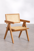 UV HOME Lali Dining Chair – Ash Wood & Rattan
