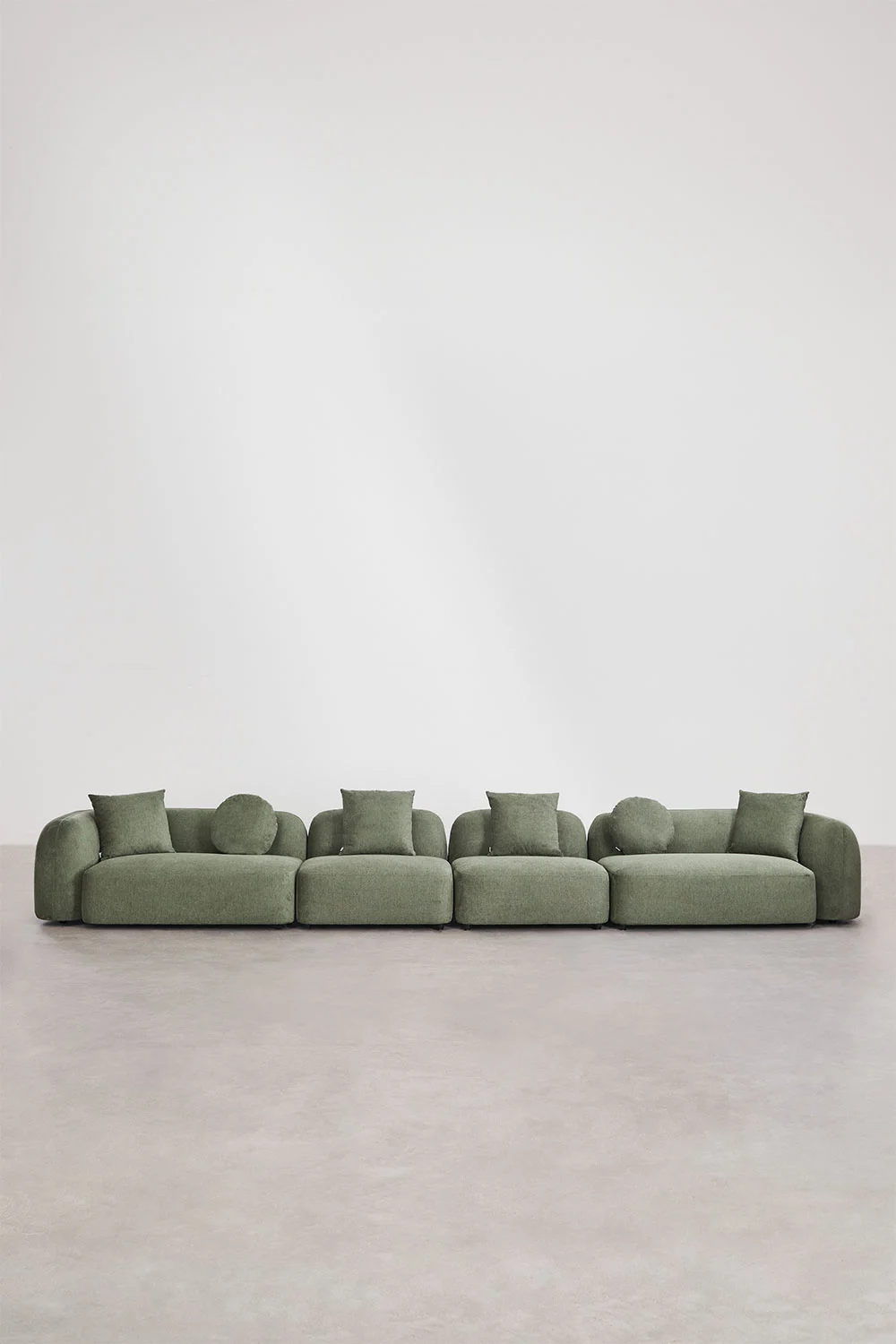 UV HOME Modular 4-piece sofa in chenille Coco