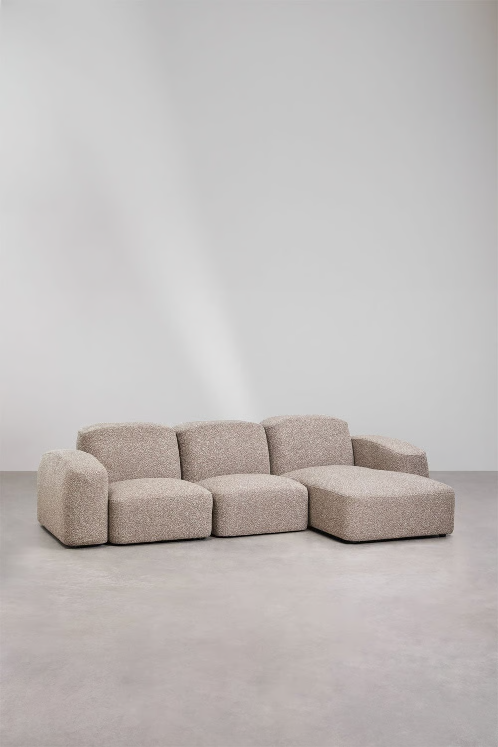 UV HOME Bastian 3-piece modular chaise longue sofa right