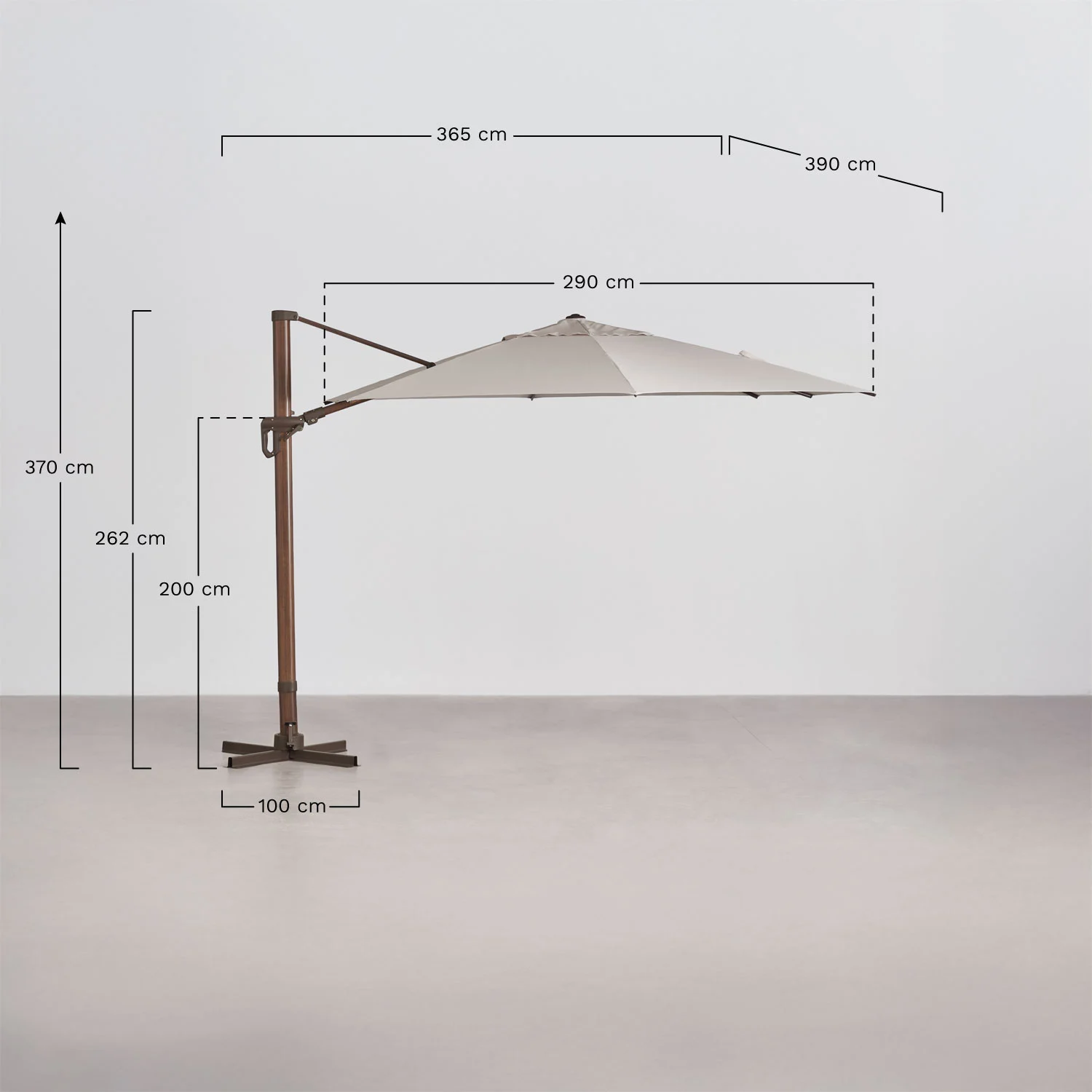 UV HOME Cannes Fabric & Aluminium Parasol
