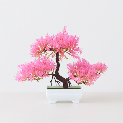 UV HOME – Artificial Bonsai Tree with Vibrant Decorative Foliage
