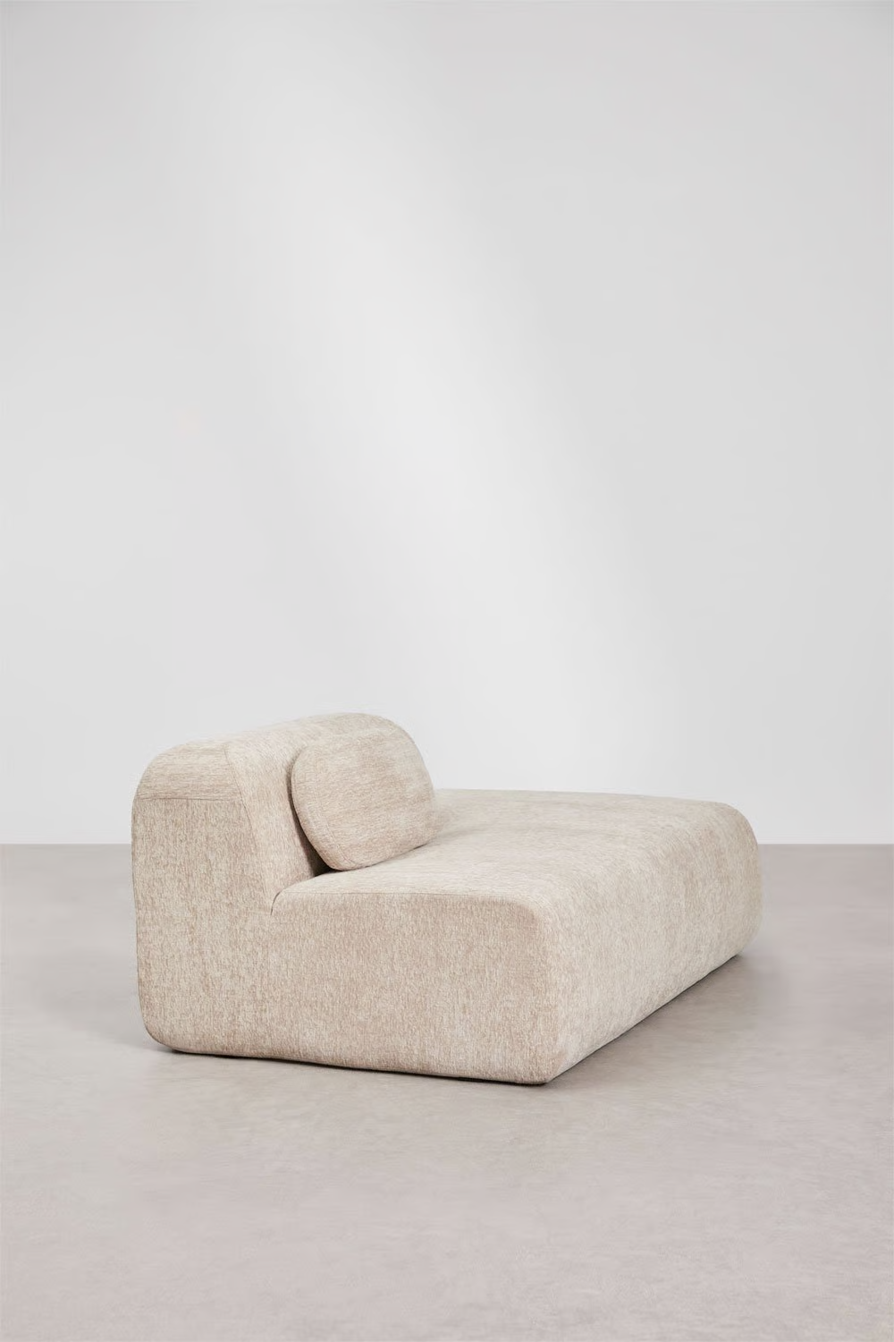 UV HOME Right sofa module for modular sofa in vacuum packed chenille Merida
