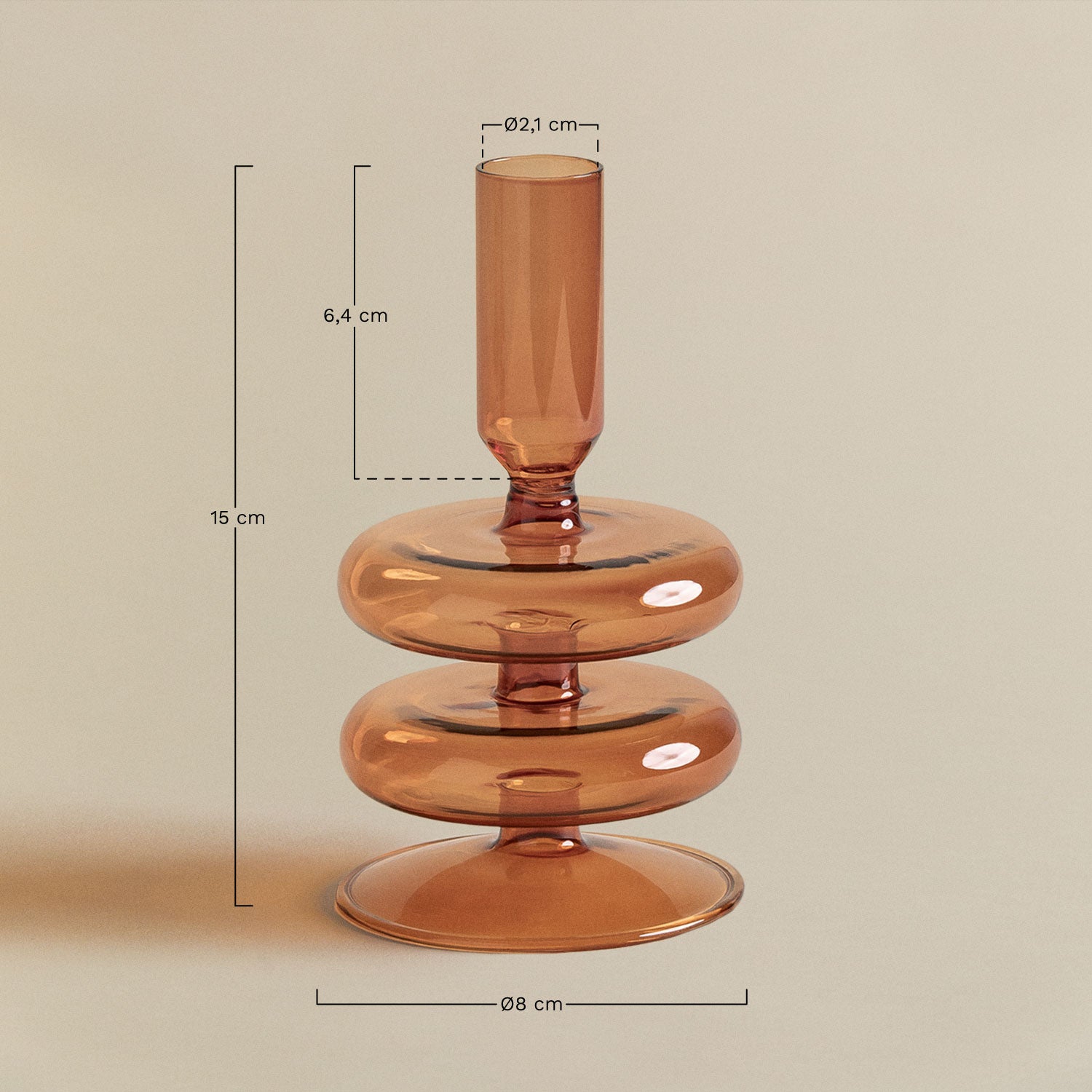 UV HOME Olmeto Glass Candle Holder