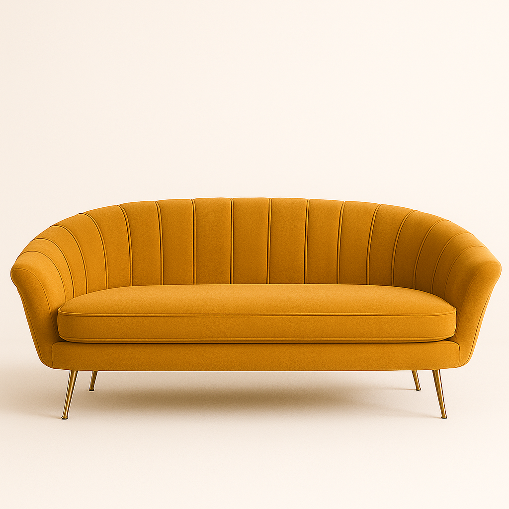 UV HOME Light Luxury Fabric Sofa – Modern 2-3 Seater for Bedroom or Small Apartment