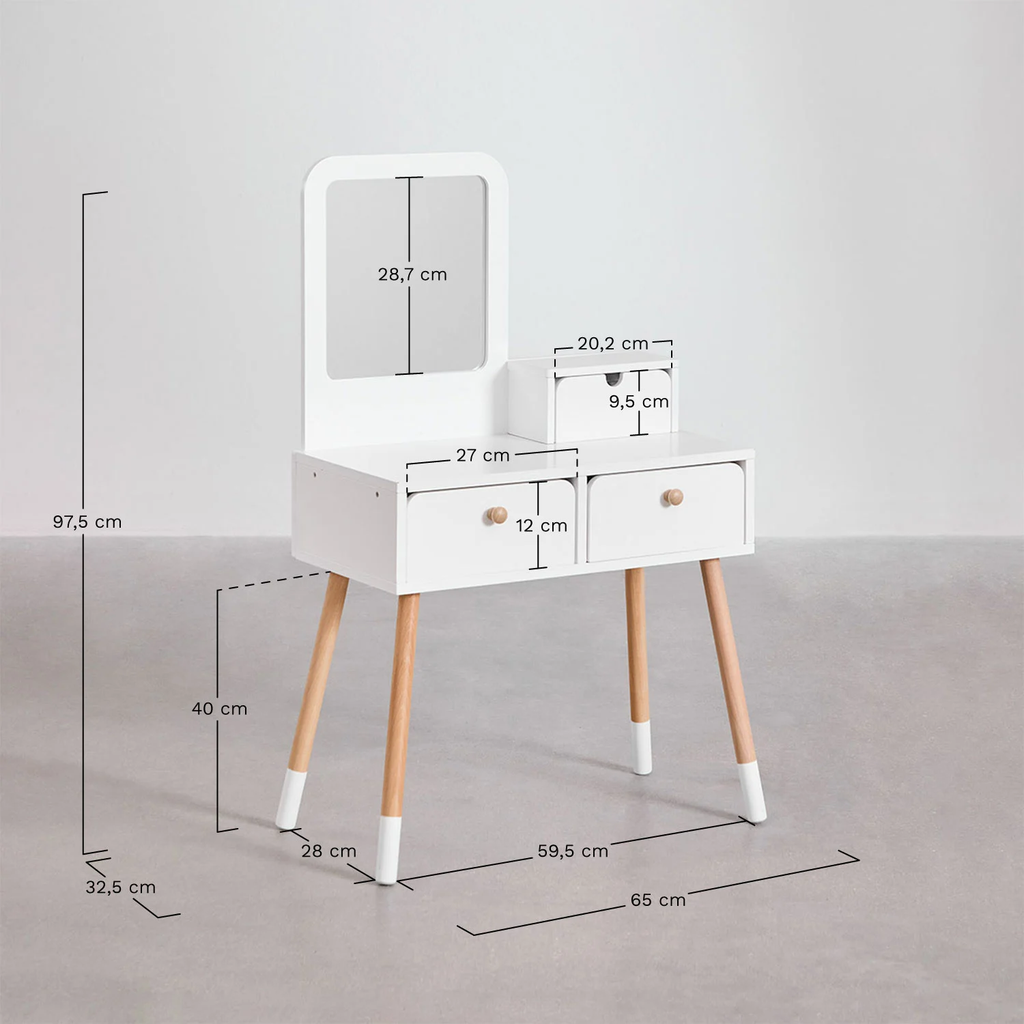 UV Home Donie Kids wooden dressing table