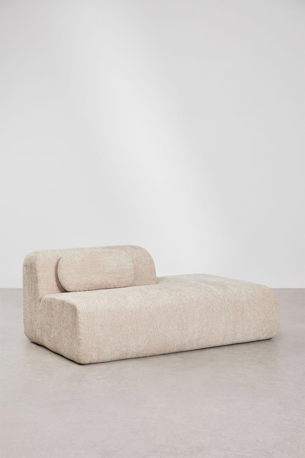 UV HOME Right sofa module for modular sofa in vacuum packed chenille Merida
