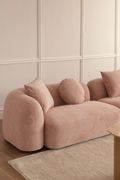 UV HOME 2-seater left corner module for modular sofa in Coco chenille