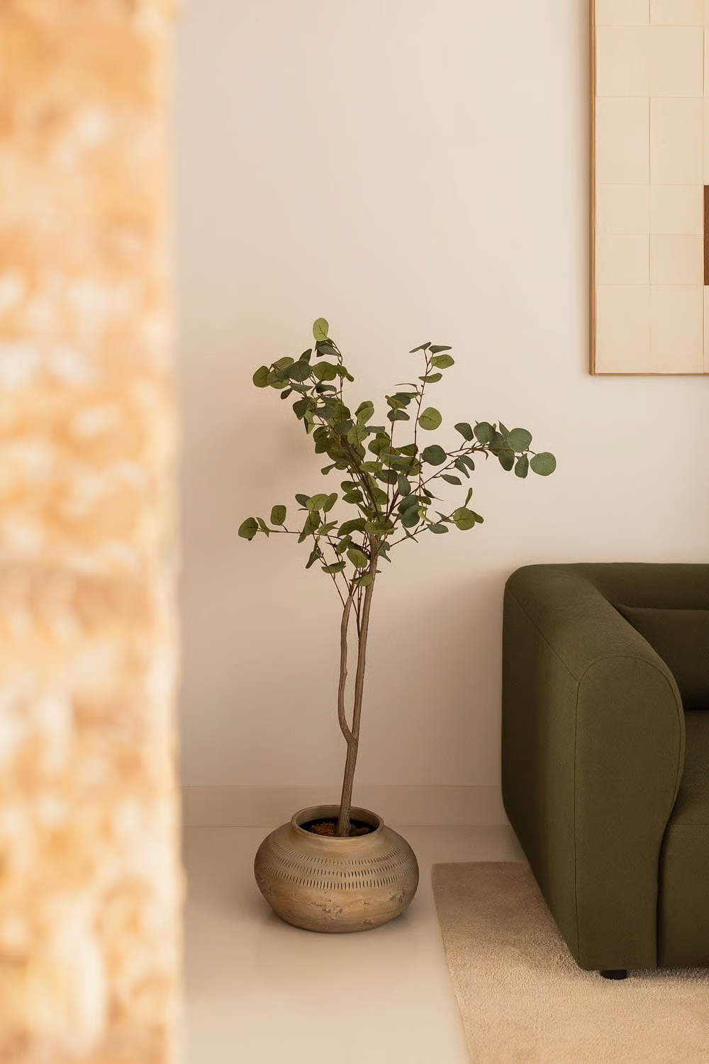 UV HOME Decorative Artificial Plant  Eucalyptus