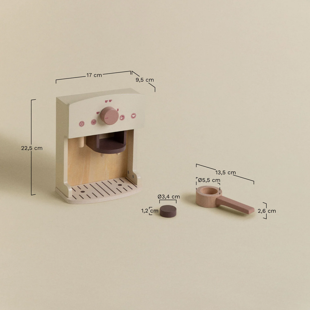 UV Home Warent Kids wooden coffee machine
