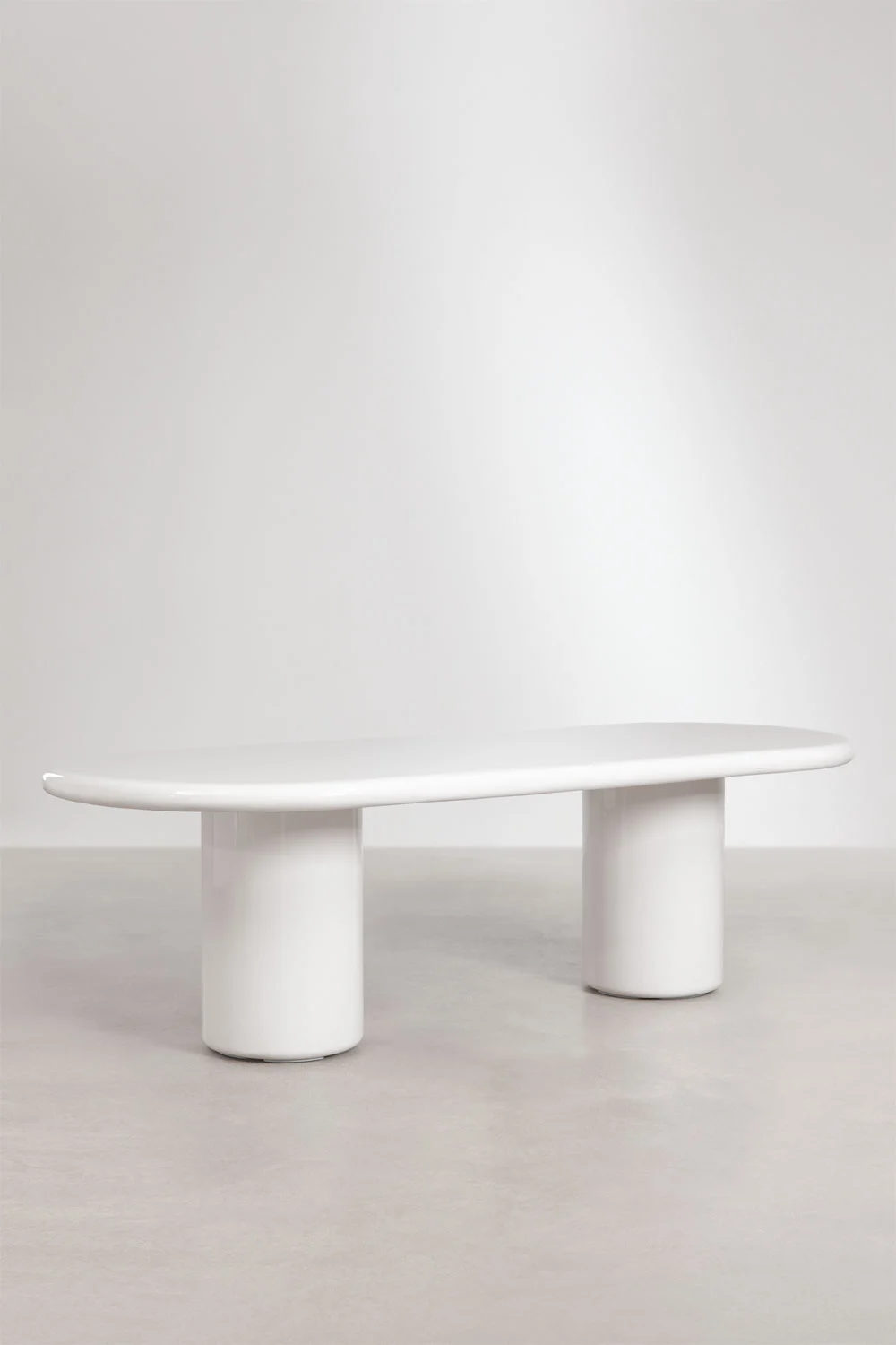 UV HOME Aurean Oval Garden Table 260 x 110 cm in Cement