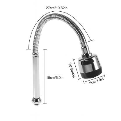 UV HOME Flexible Faucet Extension – 360° Rotating Kitchen Tap Nozzle
