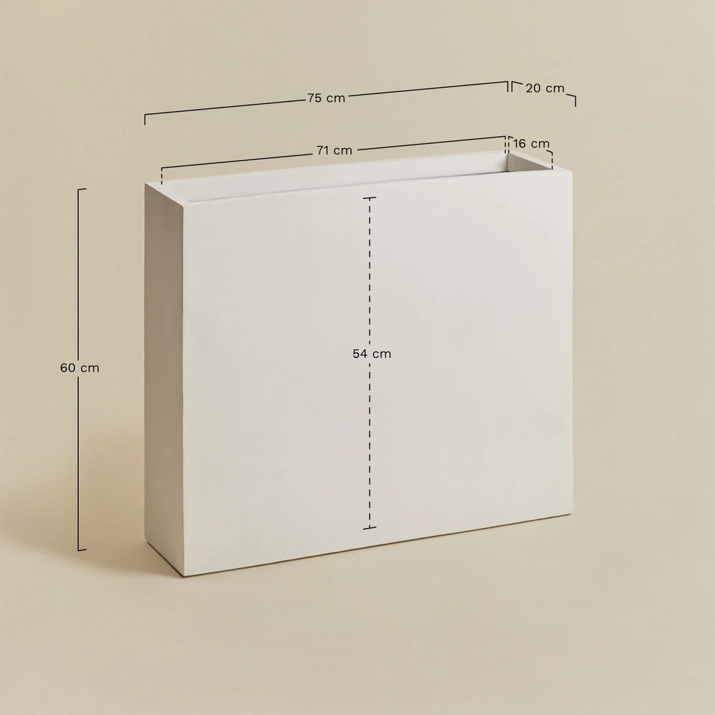 UV HOME Rectangular Cement Planter Neyrua