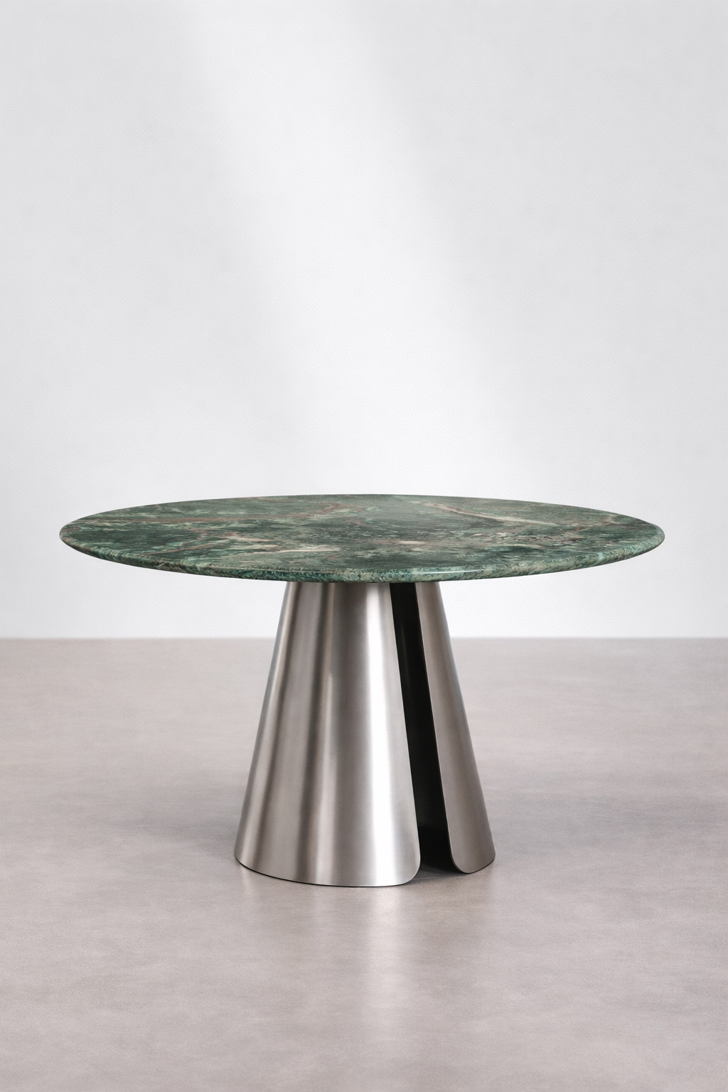 UV Home Baelor Round Dining Table – Stainless Steel