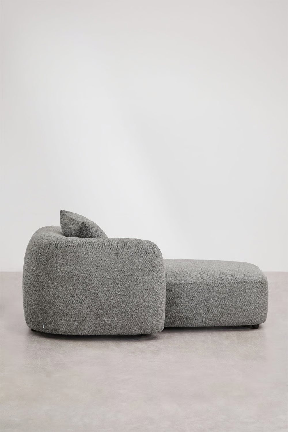 UV HOME Left chaise longue module for modular sofa in chenille Coco