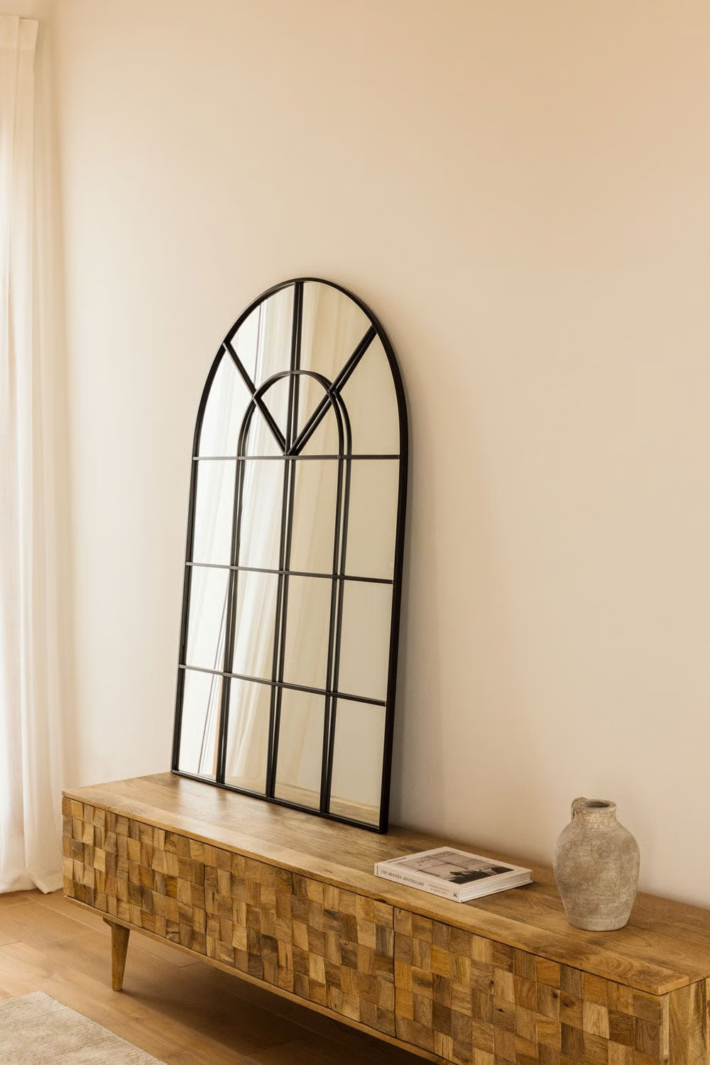 Paola Metal Wall Mirror with Window Effect 90 x 135 cm