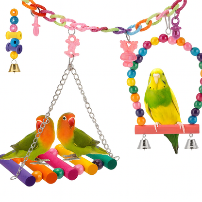 UV HOME 11 Pcs Bird Toys Set