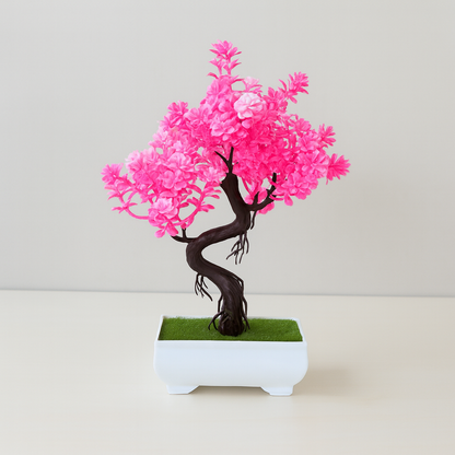 UV HOME – Artificial Bonsai Tree with Vibrant Decorative Foliage