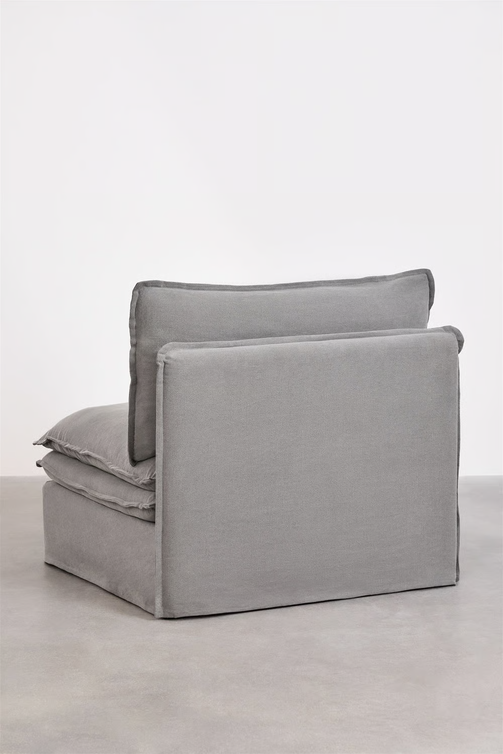 UV HOME Central module for modular sofa in linen and cotton Grace