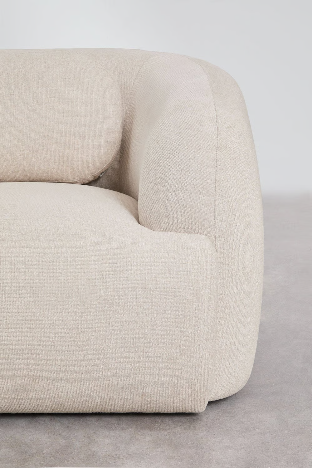 UV HOME Right corner module for modular sofa in chenille Coquette