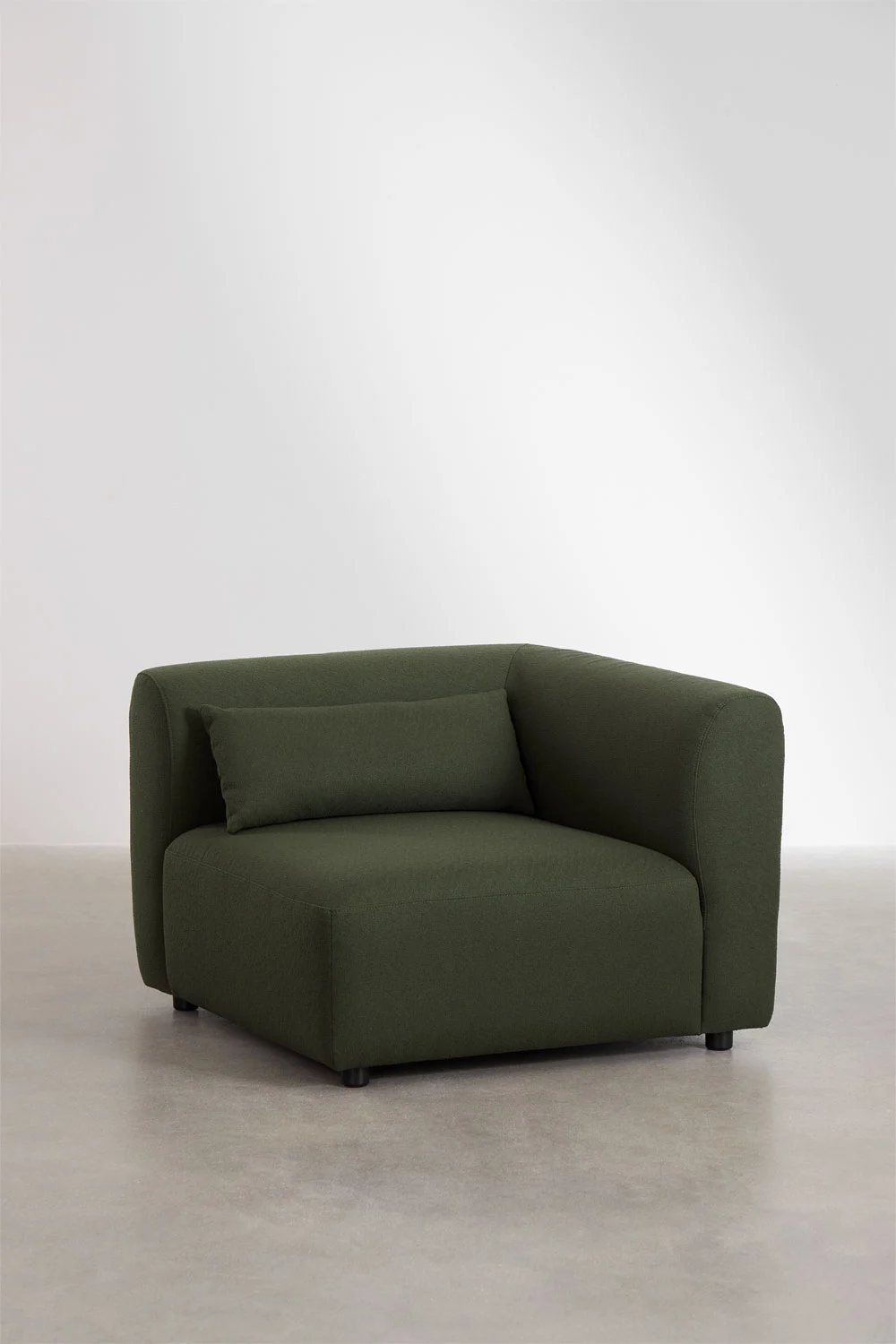 UV HOME 2-piece modular corner sofa with chaise longue left and Fogler pouf
