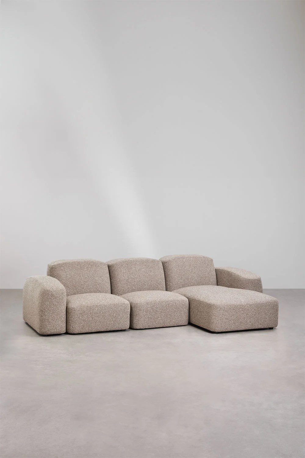 UV HOME Bastian 3-piece modular chaise longue sofa right